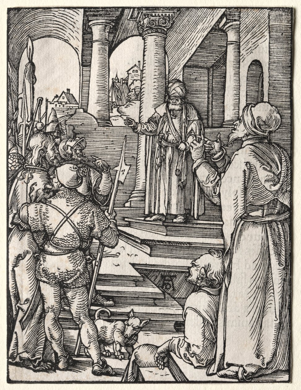 Den lille lidenskab: Kristus før Pilatus af Albrecht Dürer