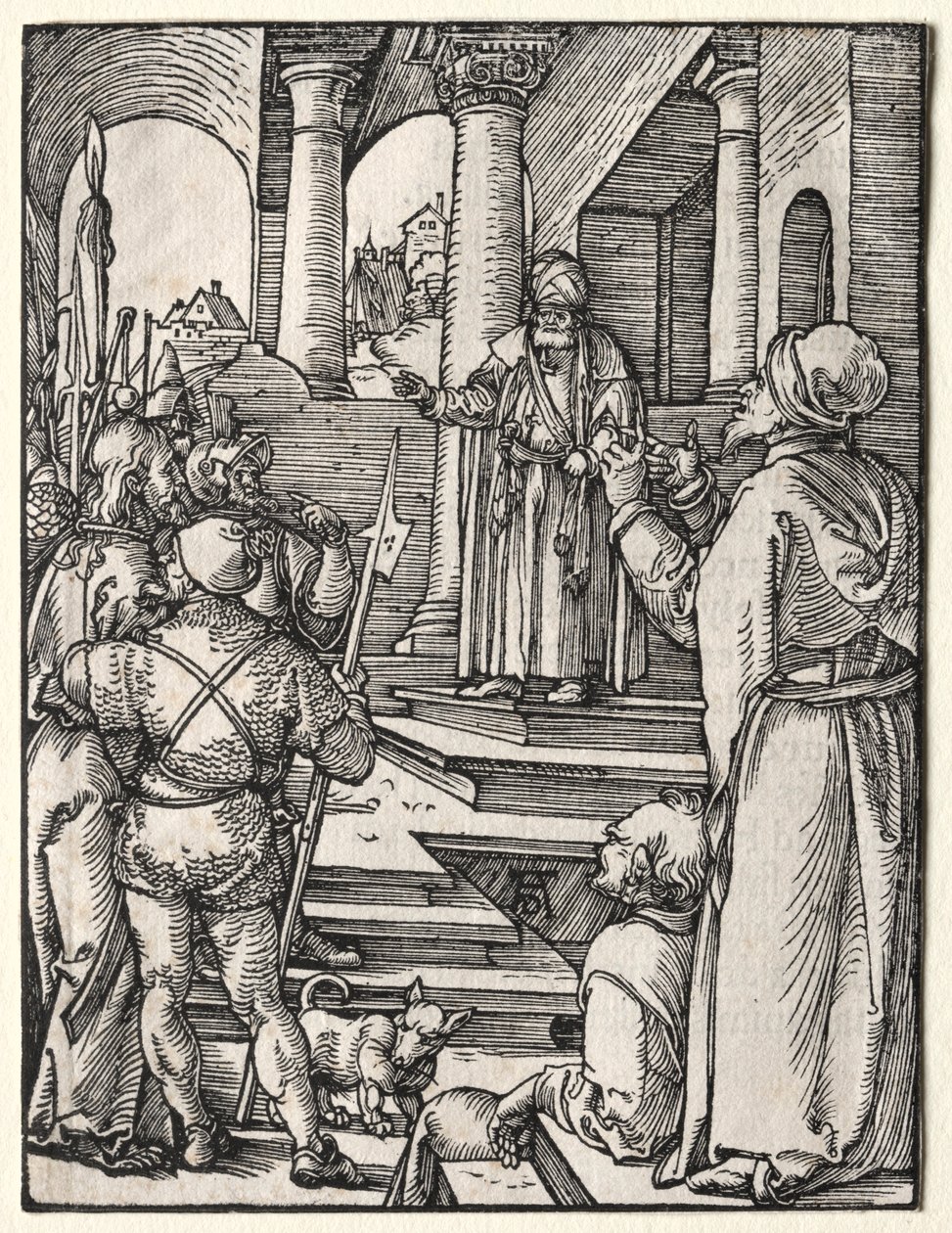 Den lille lidenskab: Kristus før Pilatus, ca. 1509-1511. af Albrecht Dürer