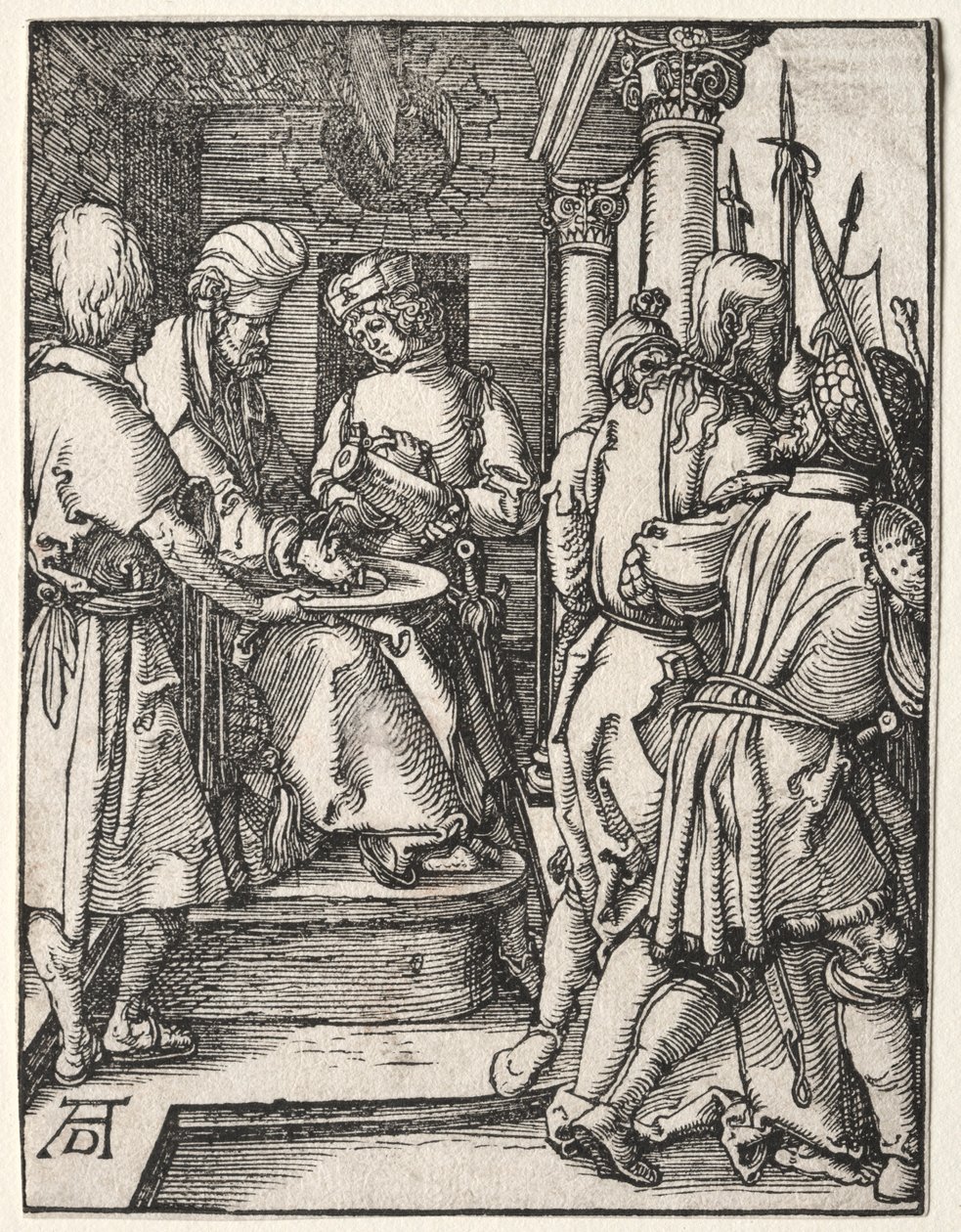 Den lille lidenskab: Pilatus vasker sine hænder, 1509-1511. af Albrecht Dürer