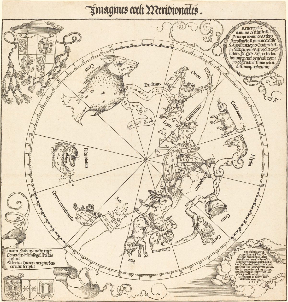 Den sydlige himmelhalvkugle af Albrecht Dürer