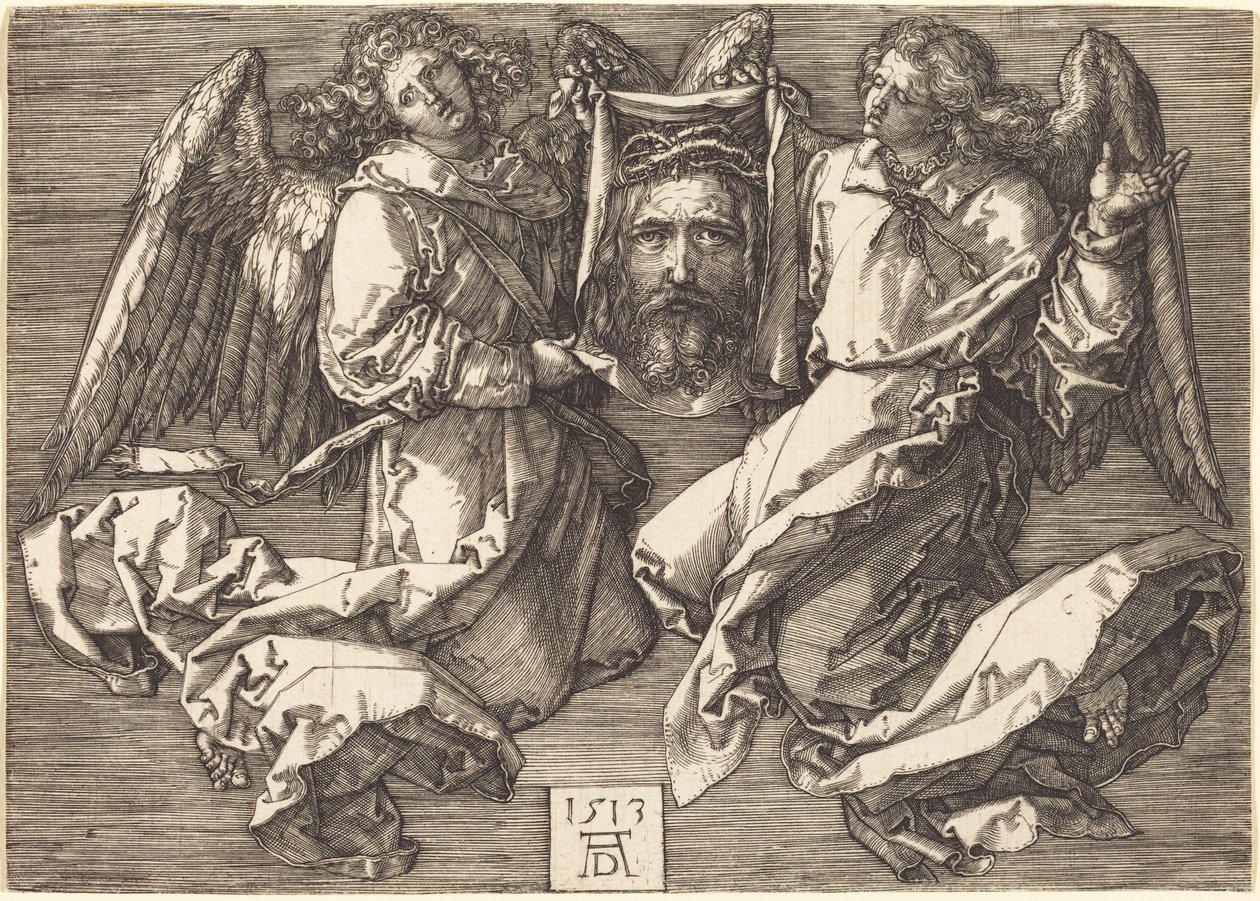 Svededugen holdt af to engle af Albrecht Dürer
