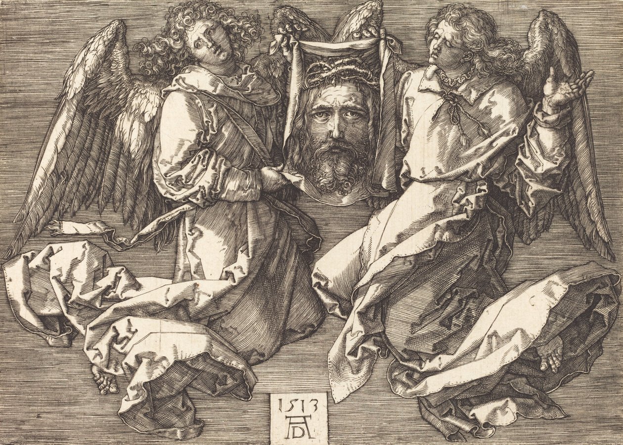 Sudarium holdt af to engle, 1513. af Albrecht Dürer