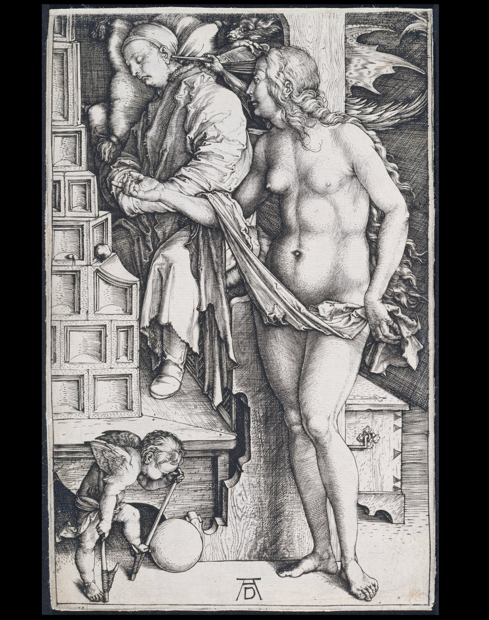 Den dovnes fristelse (Lægens drøm) af Albrecht Dürer