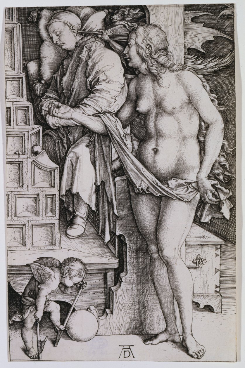 Ledigmandens fristelse af Albrecht Dürer