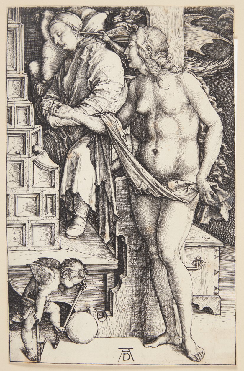 Ledigmandens fristelse - Doktorens drøm af Albrecht Dürer