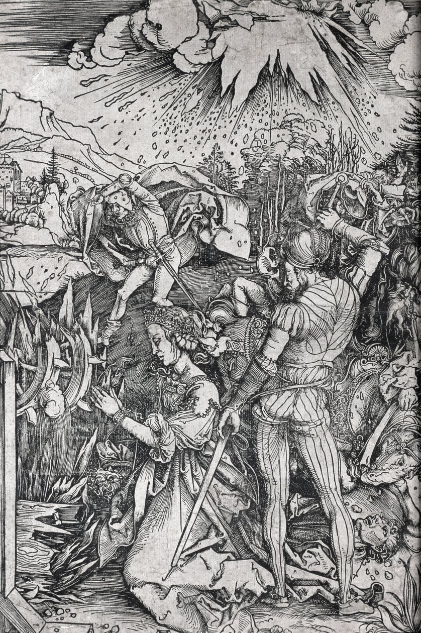 Torturen af den hellige Katarina af Alexandria af Albrecht Dürer