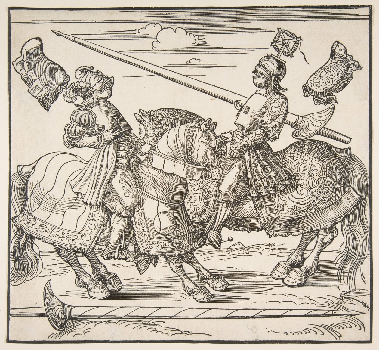 Turneringen til hest, ca. 151718. af Albrecht Dürer