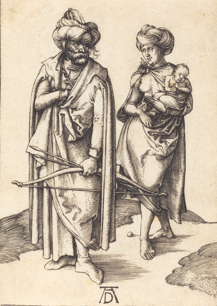 Den tyrkiske familie, ca. 14951496. af Albrecht Dürer