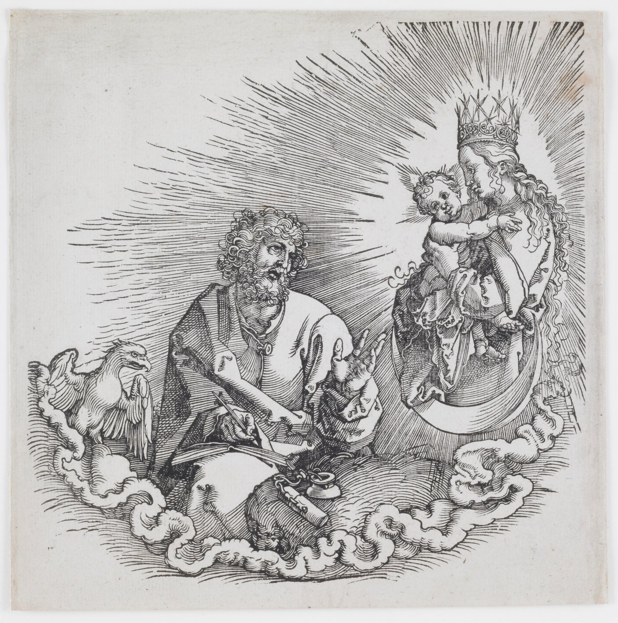 The Virgin Appearing to Saint John, fra 1511-udgaven af "The Apocalypse" af Albrecht Dürer