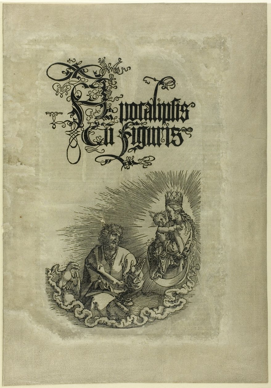 Jomfruen, der viser sig for St. John, fra Apokalypsen af Albrecht Dürer