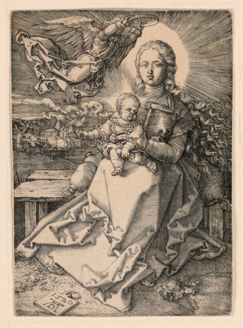 Jomfruen kronet af en engel af Albrecht Dürer