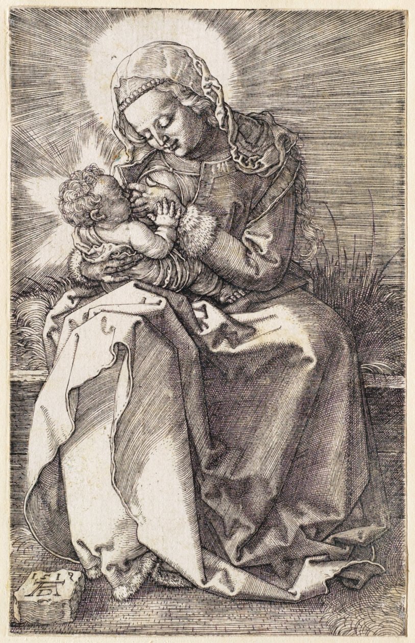 Jomfruen, der ammer barnet af Albrecht Dürer