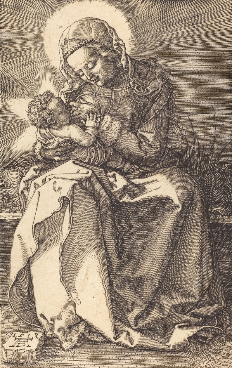 Jomfruen, der ammer barnet, 1519. af Albrecht Dürer