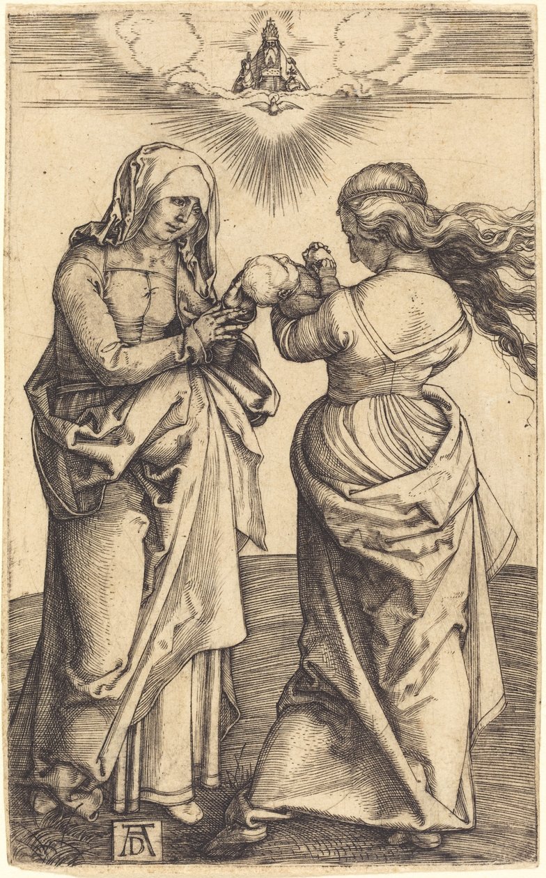 Jomfruen og barnet med Sankt Anne af Albrecht Dürer