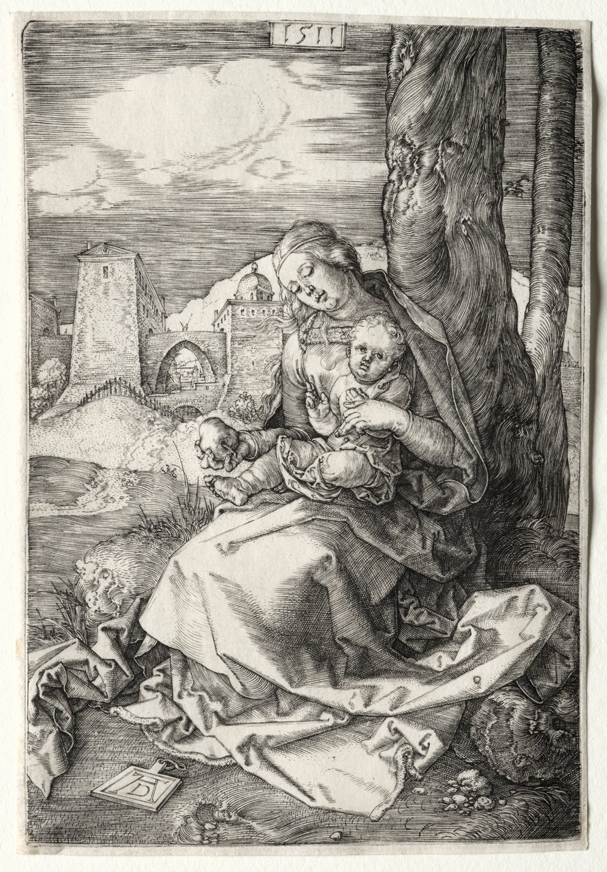 Jomfruen og barnet med pæren af Albrecht Dürer