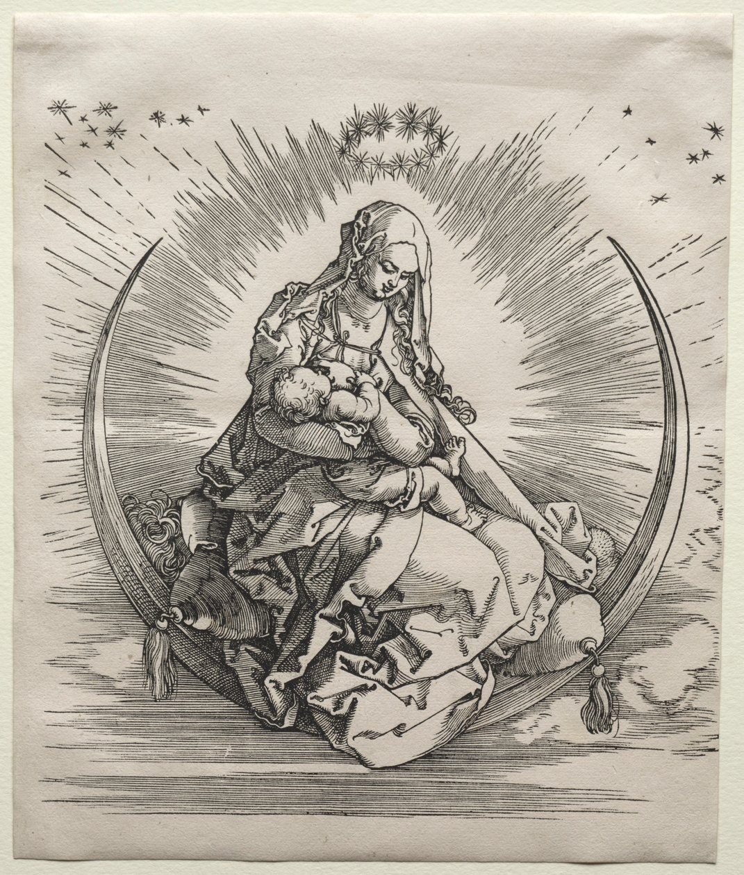 Jomfruen på en halvmåne, ca. 1510-1511. af Albrecht Dürer