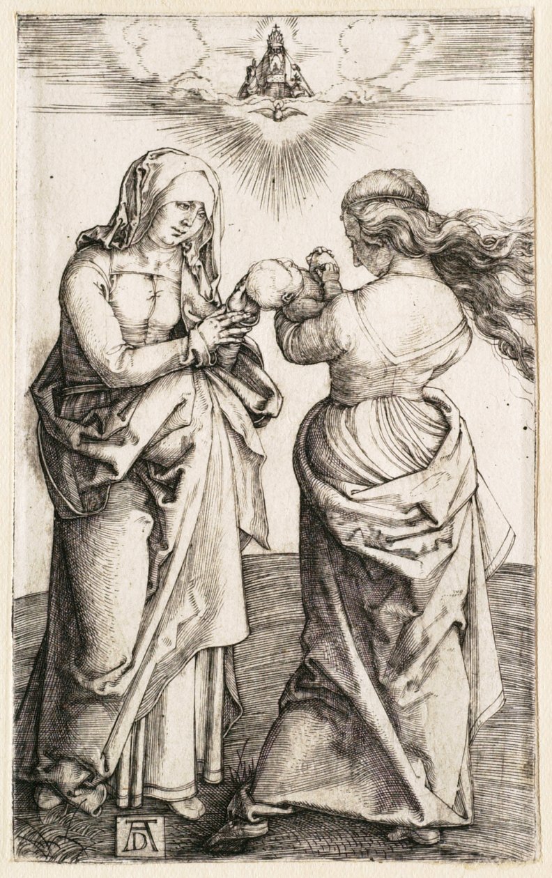 Jomfruen med Jesusbarnet og den hellige Anna af Albrecht Dürer