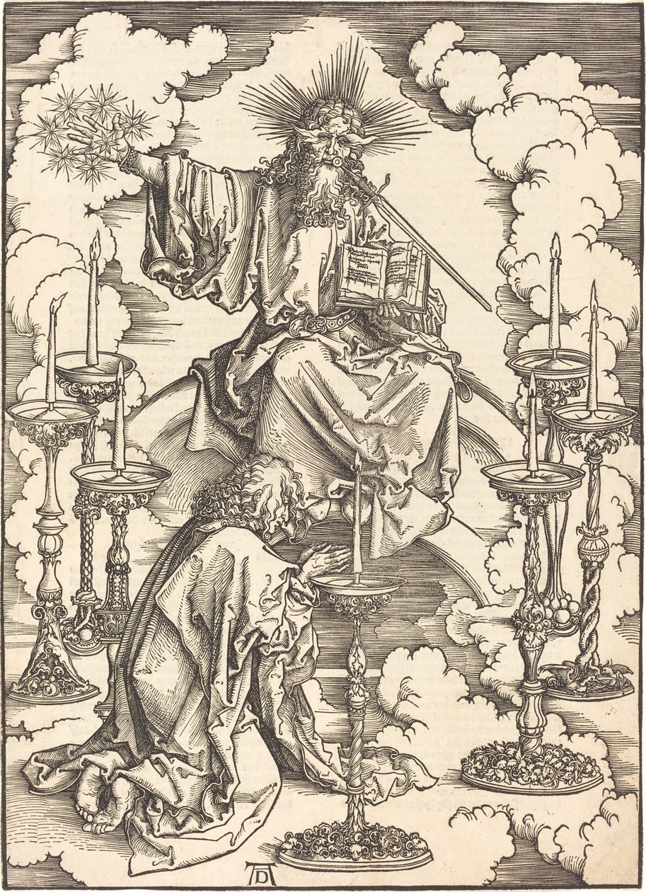 Visionen om de syv lysestager af Albrecht Dürer