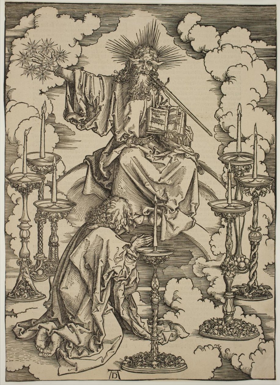 Visionen om de syv lysestager af Albrecht Dürer