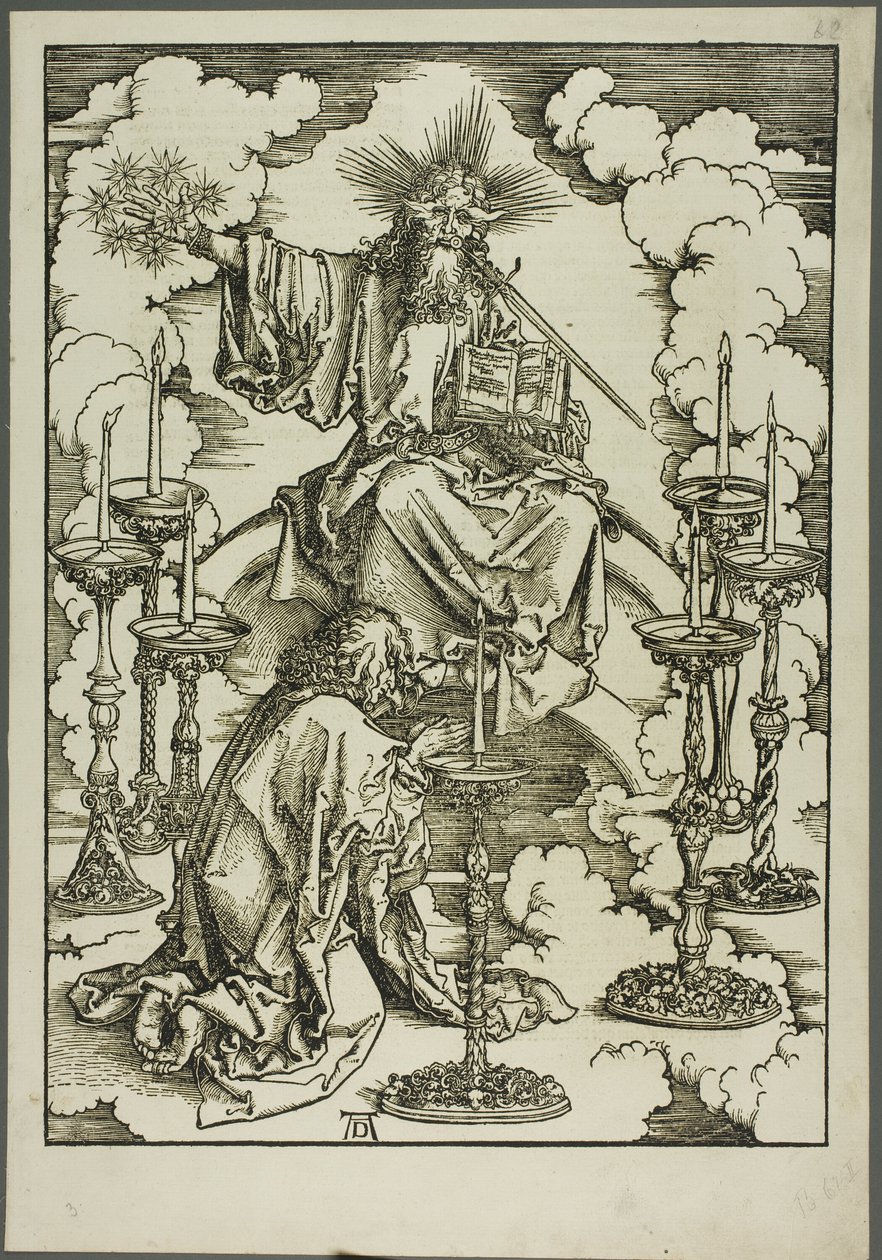 Visionen om de syv lysestager, fra Apokalypsen af Albrecht Dürer