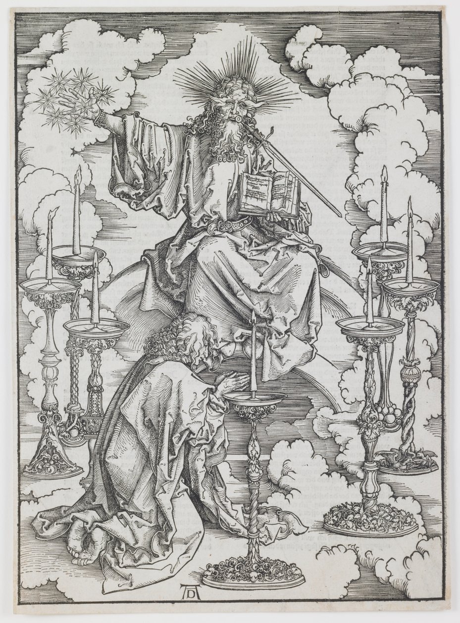 The Vision of the Seven Candlesticks, fra serien "The Apocalypse" af Albrecht Dürer