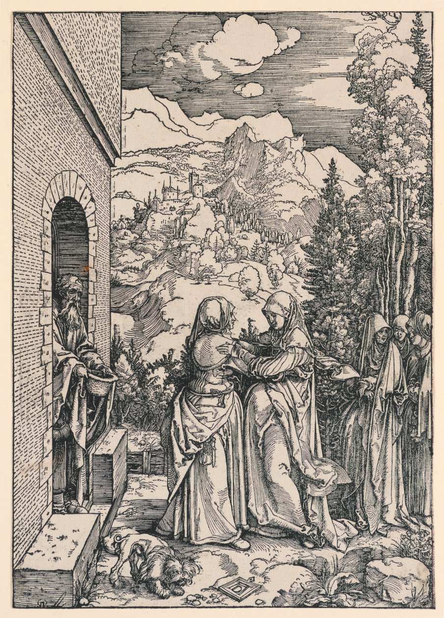 The Visitation, fra serien Life of the Virgin af Albrecht Dürer