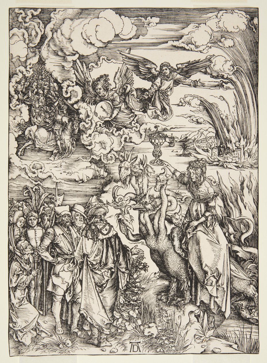 Babylons hore, fra Apokalypsen af Albrecht Dürer
