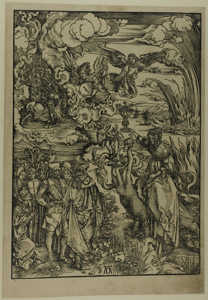 Babylons hore, fra Apokalypsen af Albrecht Dürer