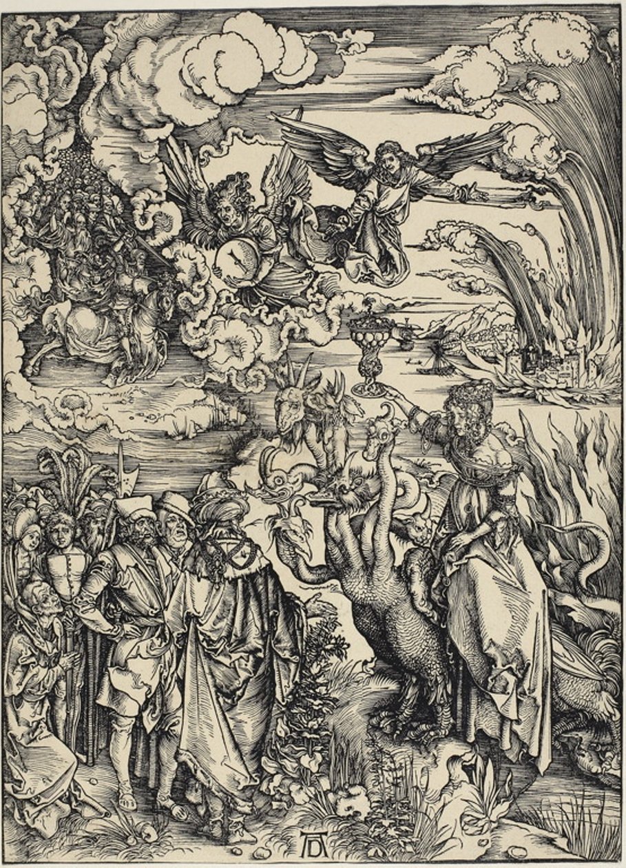 Babylons hore, fra Apokalypsen af Albrecht Dürer