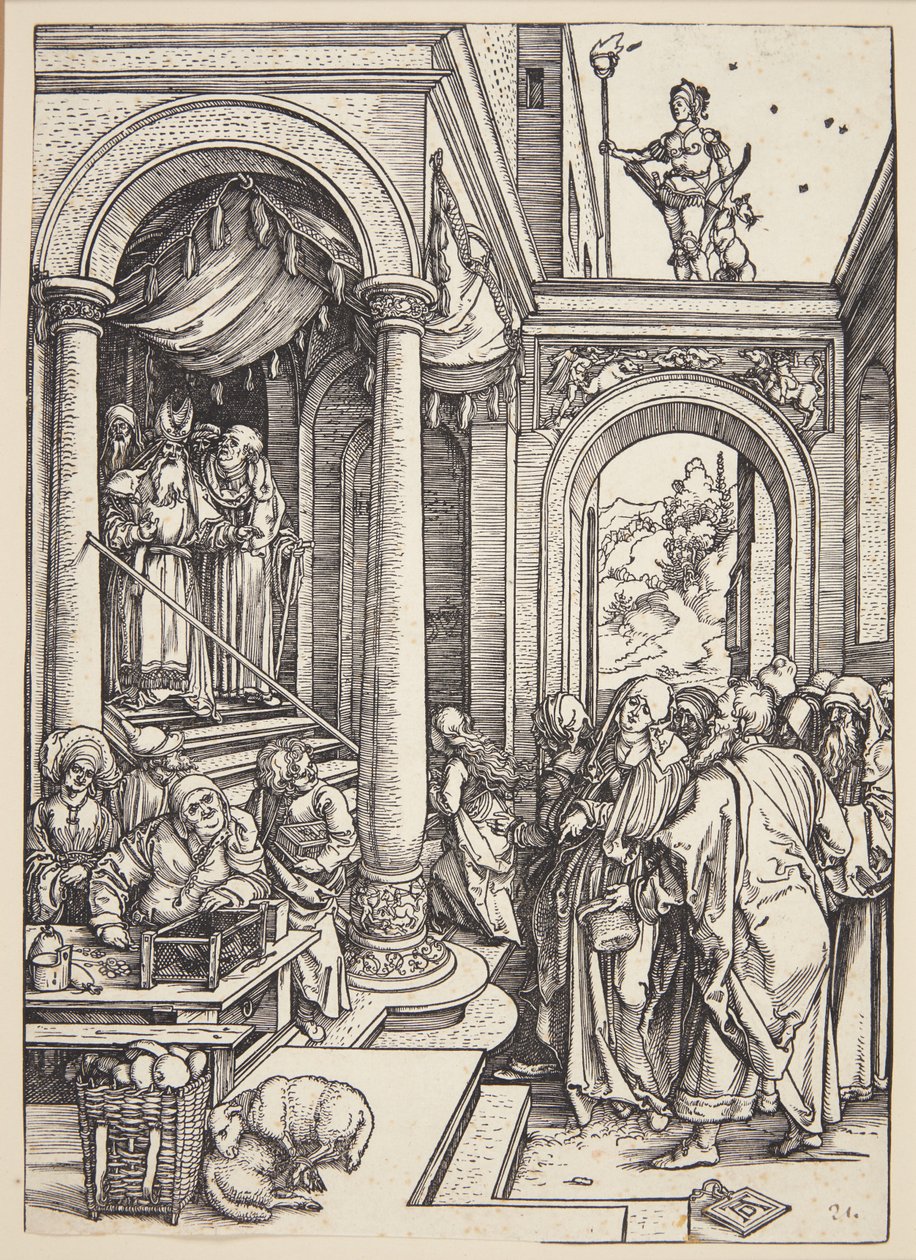 Præsentation af Jomfruen i templet af Albrecht Dürer