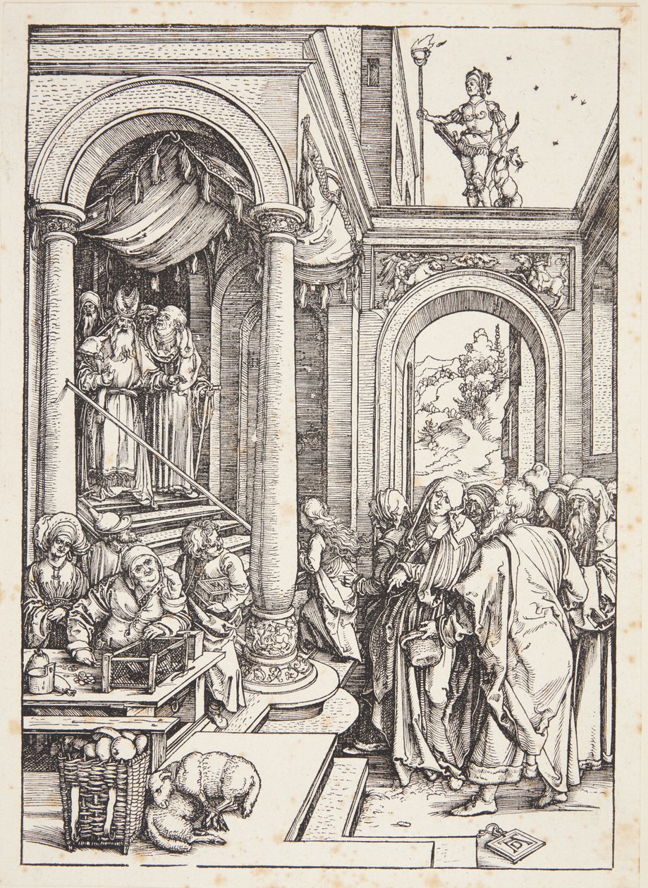 Præsentation af Jomfruen i templet af Albrecht Dürer