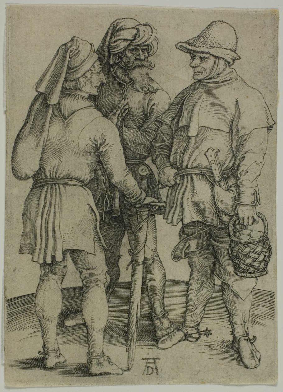 Tre Bønder i Samtale af Albrecht Dürer