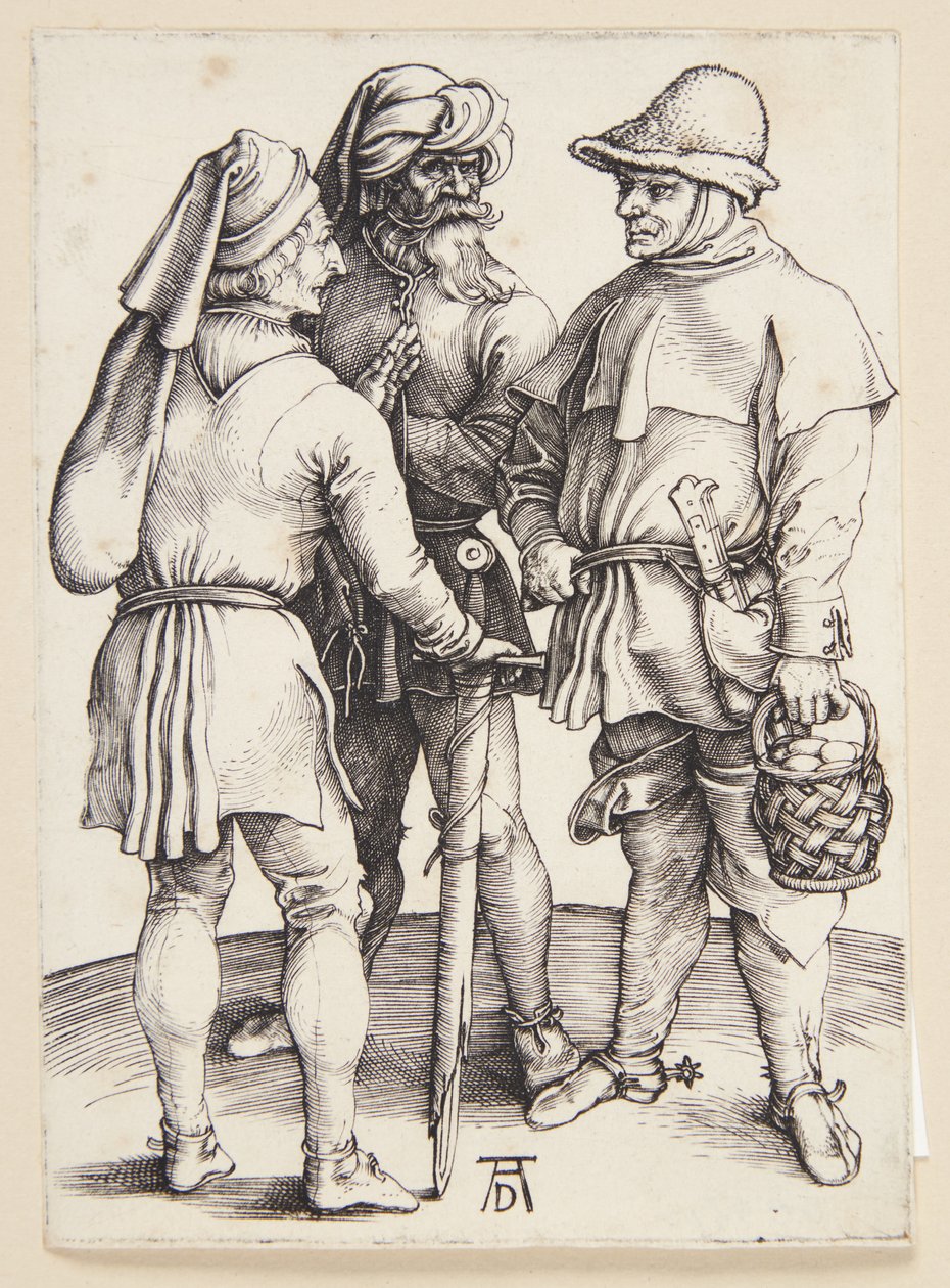 Tre bønder i samtale af Albrecht Dürer