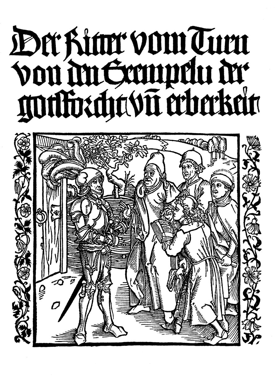 Titelblad til Bogen om Tårnridderen, c1495 af Albrecht Dürer