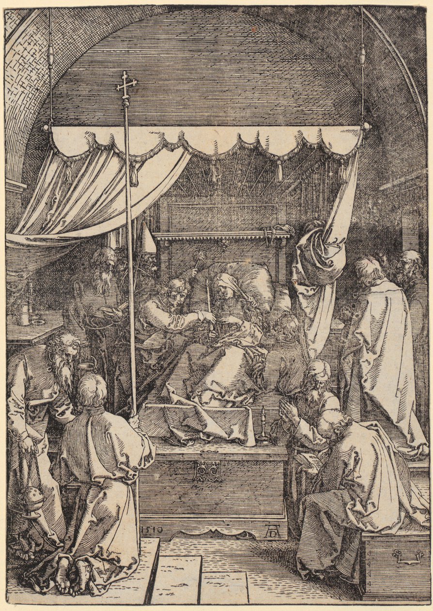 Jomfru Marias død af Albrecht Dürer