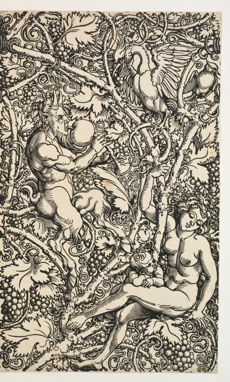 To designs til gobelin med satyrfamilie af Albrecht Dürer