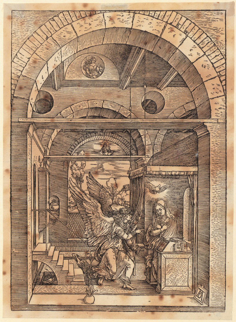 Marias forlovelse, side 7 i serien »Marias liv« af Albrecht Dürer