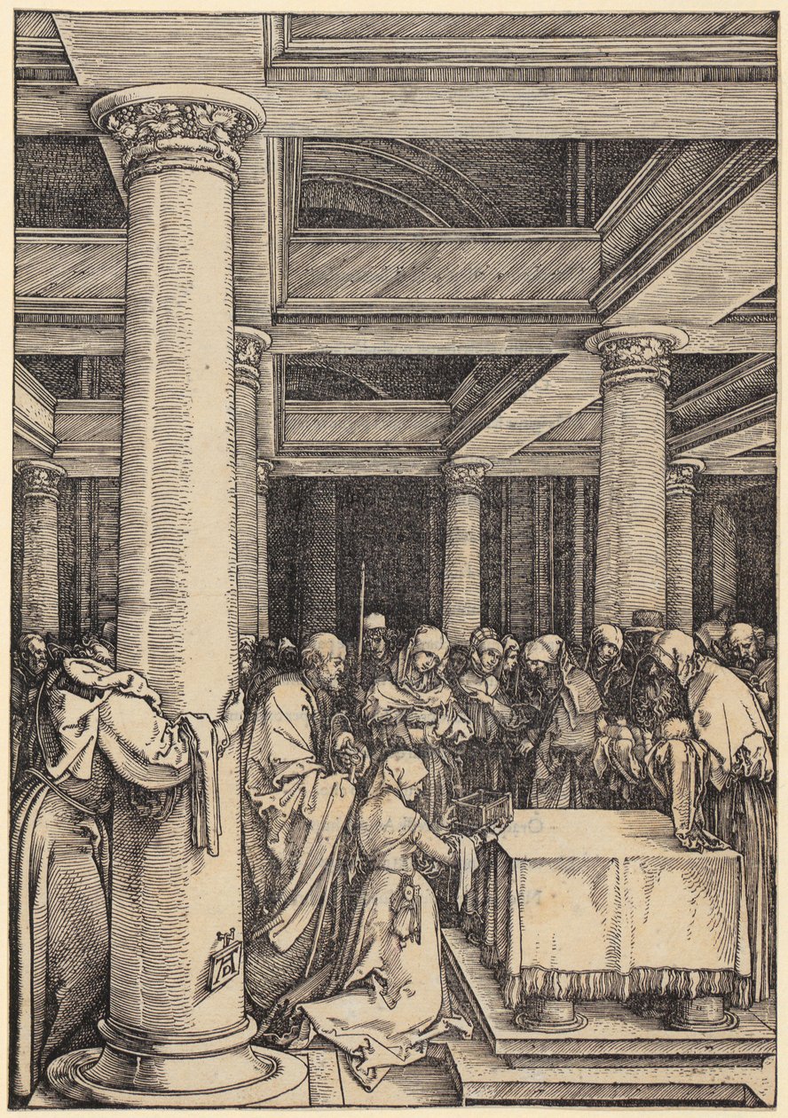 Marias forlovelse, side 7 i serien »Marias liv« af Albrecht Dürer
