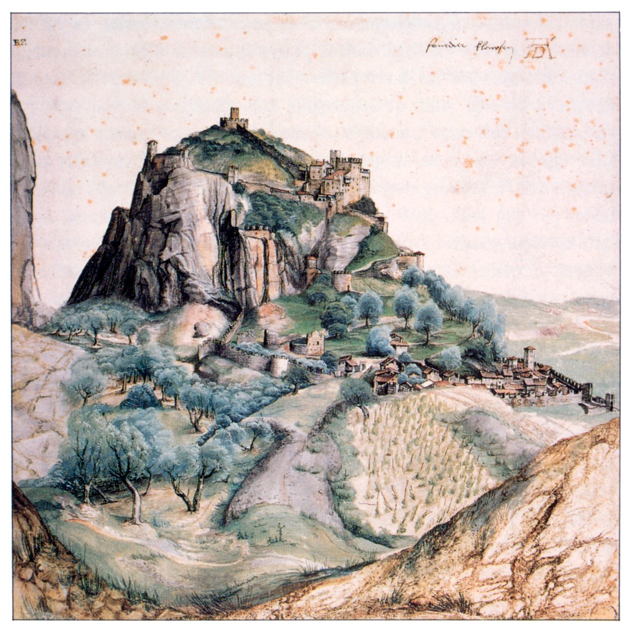 Udsigt over Arco, 1495 af Albrecht Dürer
