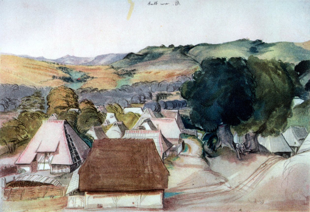 Udsigt over Kachreuth, nær Nürnberg, 1511, 1936 af Albrecht Dürer