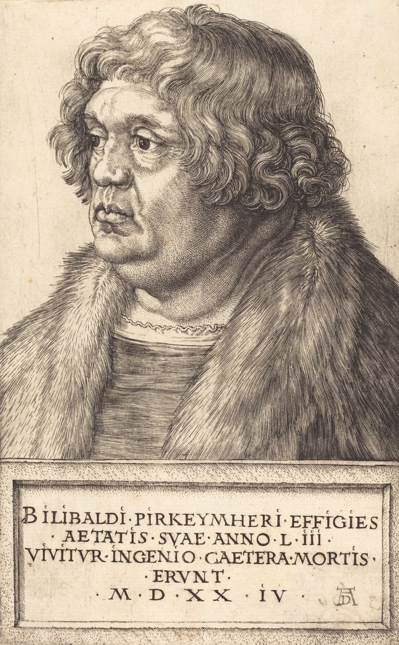 Willibald Pirckheimer, 1524. af Albrecht Dürer