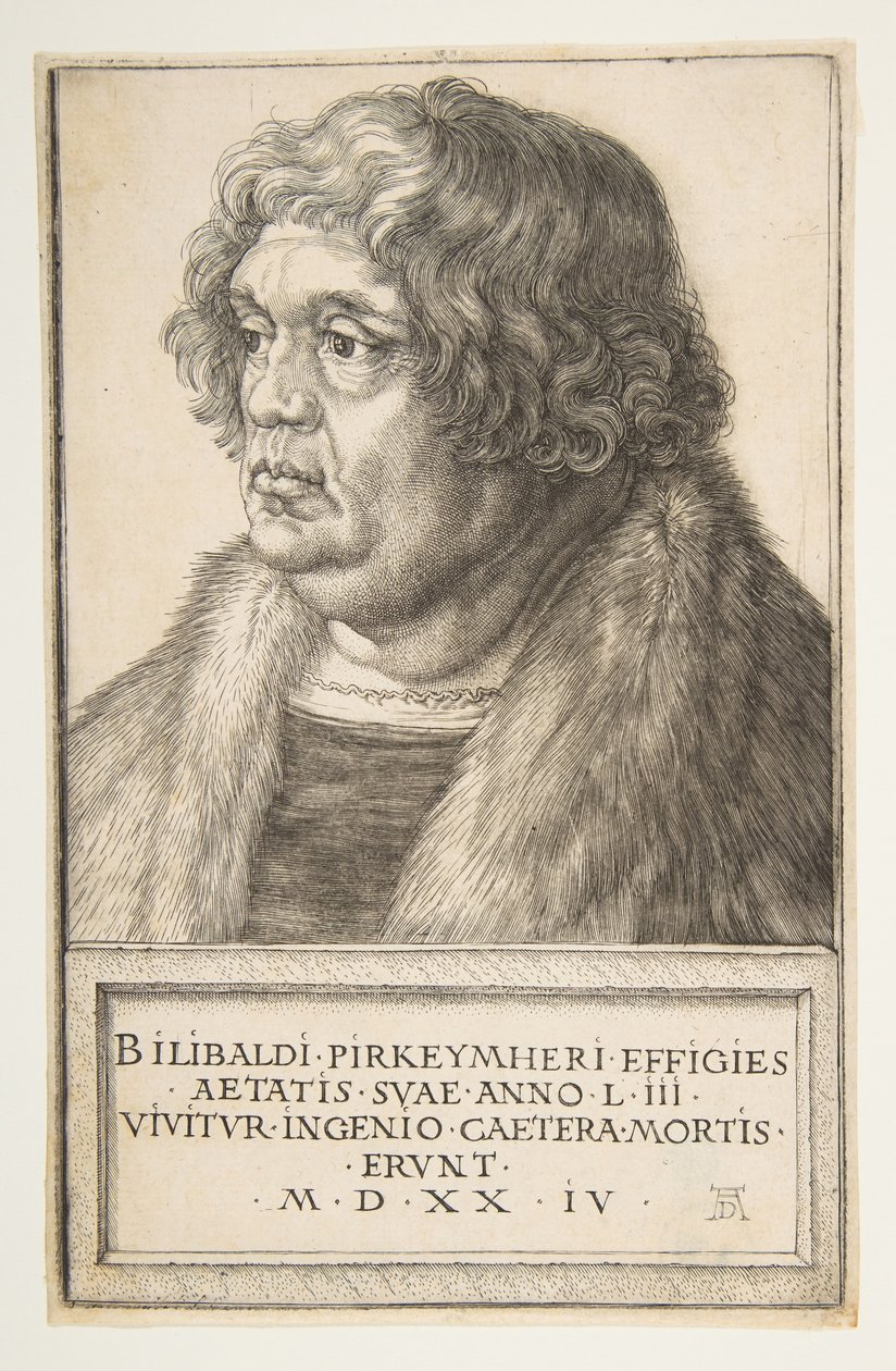Willibald Pirckheimer, 1524. af Albrecht Dürer