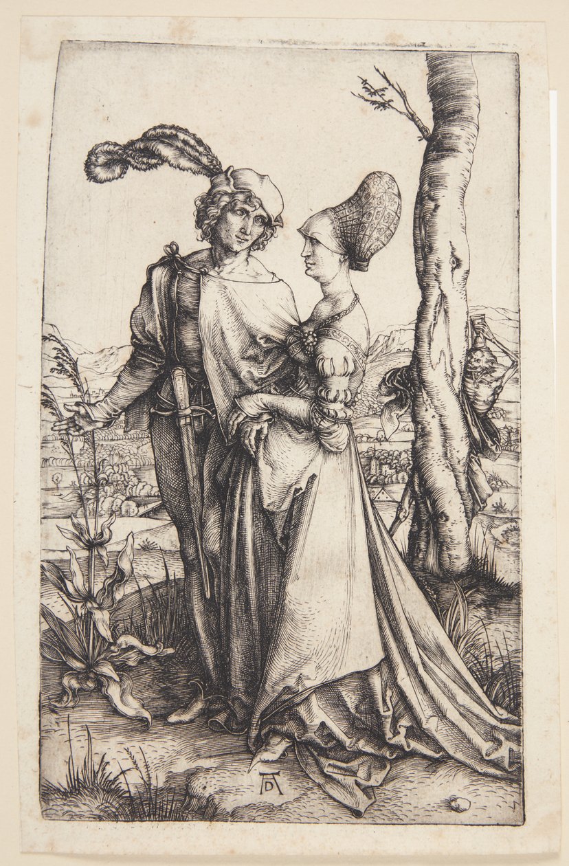 Ungt par truet på livet af Albrecht Dürer