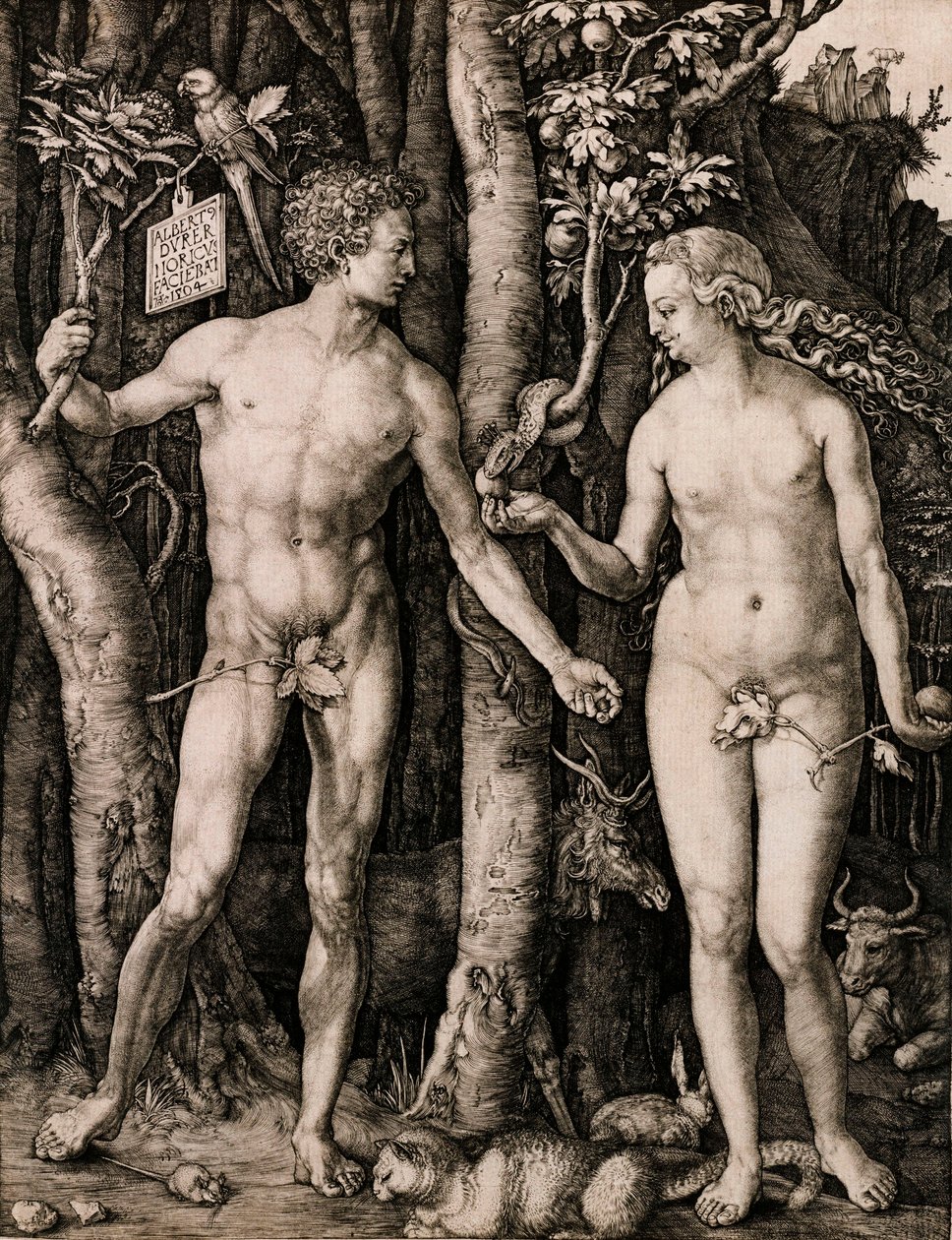 Adam og Eva af Albrecht Dürer
