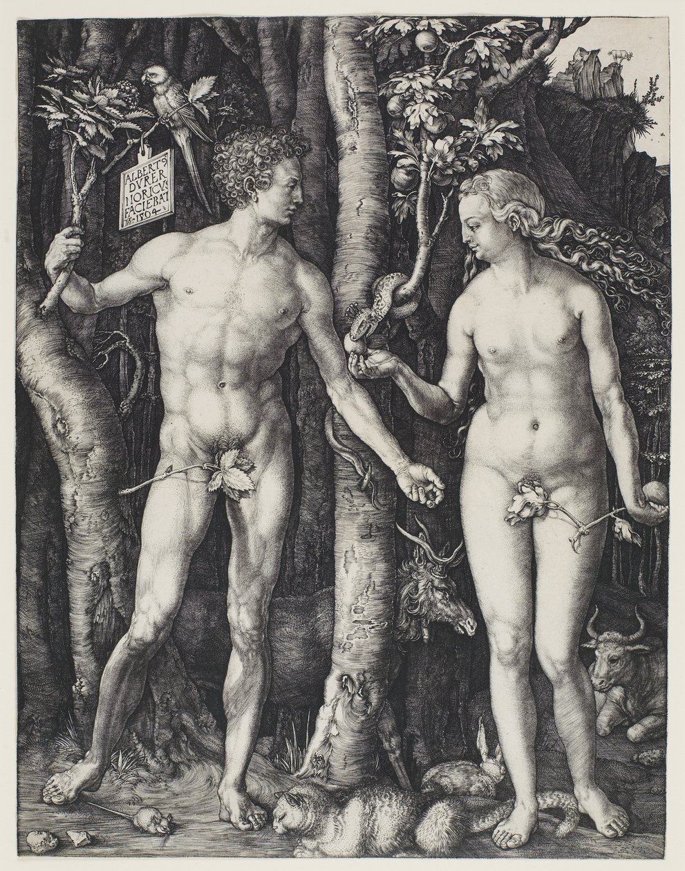 Adam og Eva af Albrecht Dürer