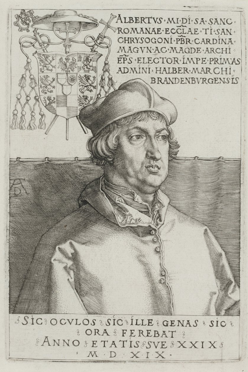 Kardinal Albrecht af Brandenburg af Albrecht Dürer