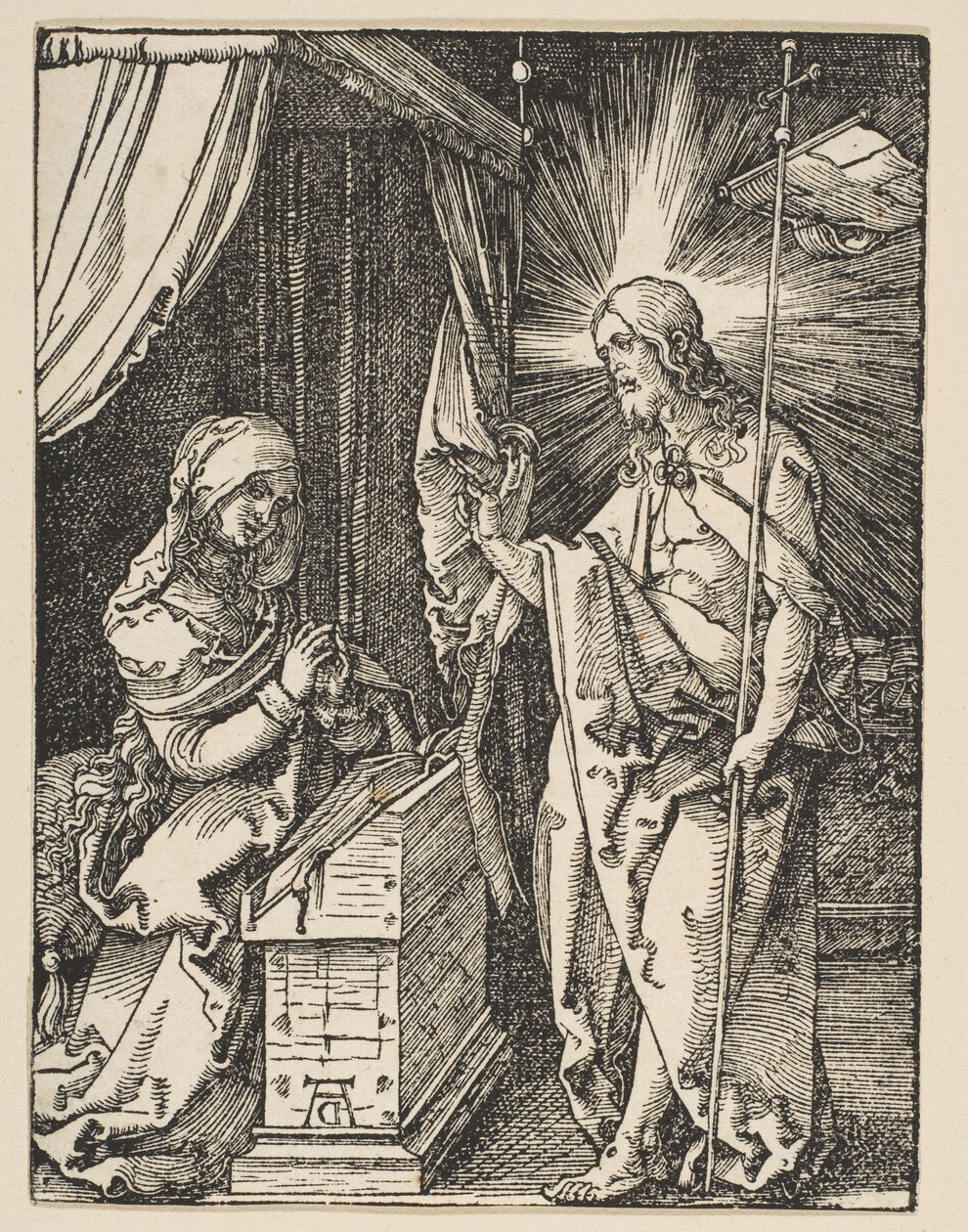 Kristus viser sig for sin mor, fra den lille lidenskab, ca. 1510 af Albrecht Dürer