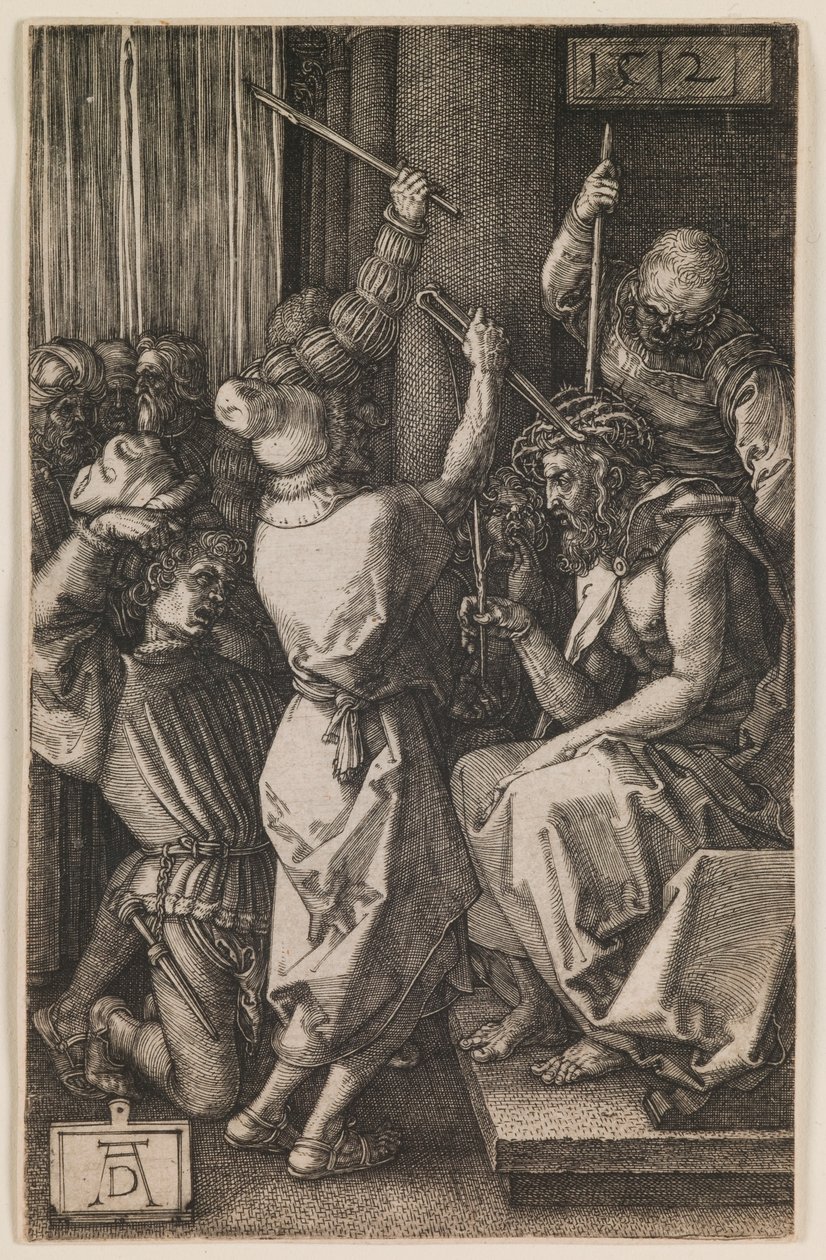 Kristus kronet med torne, fra serien "Den lille passion" af Albrecht Dürer or Duerer