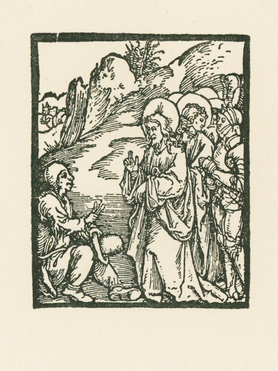 Kristus helbreder en spedalsk af Albrecht Dürer or Duerer