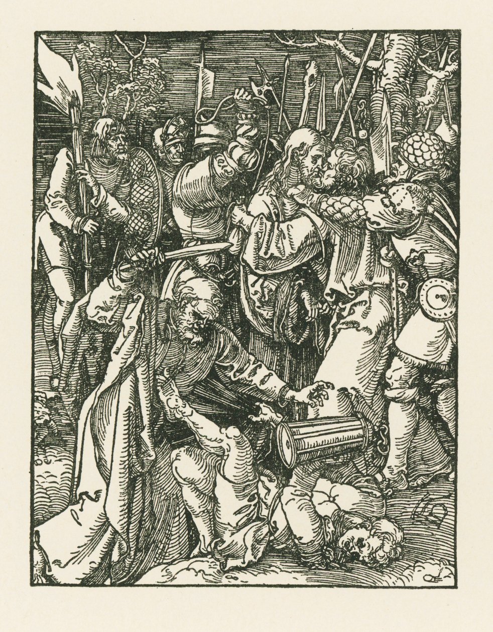Kristus taget til fange, ca. 1509 (træsnit) af Albrecht Dürer or Duerer